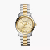 FOSSIL ME3228 HERITAGE AUTOMATIC TWO-TONE STEEL WATCH