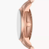 FOSSIL ME3258 HERITAGE AUTOMATIC ROSE GOLD STEEL WATCH