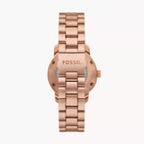 FOSSIL ME3258 HERITAGE AUTOMATIC ROSE GOLD STEEL WATCH