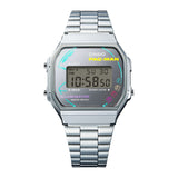 CASIO PAC-MAN COLLAB MODEL DIGITAL SILVER STEEL WATCH A168WEPC-7ADR