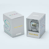 CASIO PAC-MAN COLLAB MODEL DIGITAL SILVER STEEL WATCH A168WEPC-7ADR
