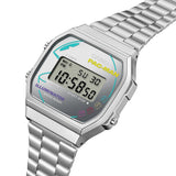 CASIO PAC-MAN COLLAB MODEL DIGITAL SILVER STEEL WATCH A168WEPC-7ADR