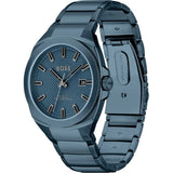HUGO BOSS WALKER ANALOG BLUE TONNEAU PATTERNED DIAL WATCH 1514138