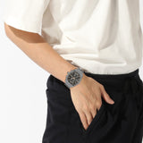 HUGO BOSS SKYTRAVELLER BLACK DIAL GRAY STEEL WATCH 1514153