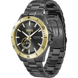 HUGO BOSS TROPER BLACK STAINLESS STEEL WATCH 1514203