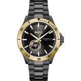 HUGO BOSS TROPER BLACK STAINLESS STEEL WATCH 1514203