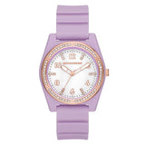 SKECHERS EVALYN PURPLE SILICONE STRAP WATCH SR6294
