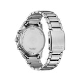 CITIZEN ECO-DRIVE SILVER DIAL CHRONOGRAPH SILVER STEEL CA4674-58A