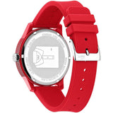LACOSTE 12.12 2010988 RED CLASSIC RUBBER STRAP ANALOG WATCH