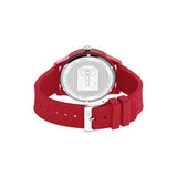 LACOSTE 12.12 2010988 RED CLASSIC RUBBER STRAP ANALOG WATCH