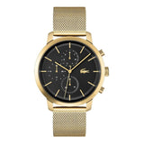 LACOSTE REPLAY 2011195 CHRONOGRAPH GOLD STEEL MESH WATCH