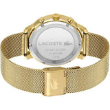 LACOSTE REPLAY 2011195 CHRONOGRAPH GOLD STEEL MESH WATCH