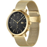 LACOSTE REPLAY 2011195 CHRONOGRAPH GOLD STEEL MESH WATCH