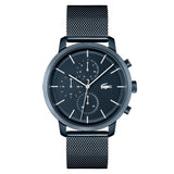 LACOSTE REPLAY 2011196 NIGHT BLUE CHRONOGRAPH STEEL MESH WATCH