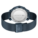 LACOSTE REPLAY 2011196 NIGHT BLUE CHRONOGRAPH STEEL MESH WATCH