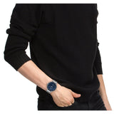 LACOSTE CLUB WATCH 2011200 BLUE DIAL SILVER STEEL MESH STRAP