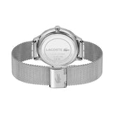 LACOSTE CLUB WATCH 2011200 BLUE DIAL SILVER STEEL MESH STRAP