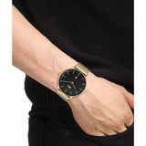 LACOSTE CLUB WATCH 2011224 GOLD STEEL MESH STRAP