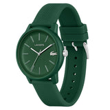 LACOSTE 12.12 2010985 GREEN SILICONE STRAP ANALOG WATCH