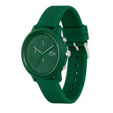 LACOSTE 12.12 2011245 GREEN SILICONE ANALOG WATCH