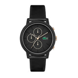 LACOSTE 12.12 2011247 BLACK CHRONOGRAPH ANALOG WATCH