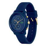 LACOSTE 12.12 2011248 BLUE GOLD DETAILS CHRONOGRAPH ANALOG WATCH