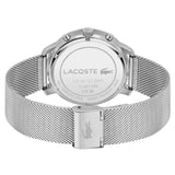 LACOSTE 2011256 BLUE DIAL CHRONOGRAPH STEEL MESH WATCH