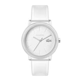 LACOSTE 12.12 2011317 WHITE SILICONE ANALOG WATCH