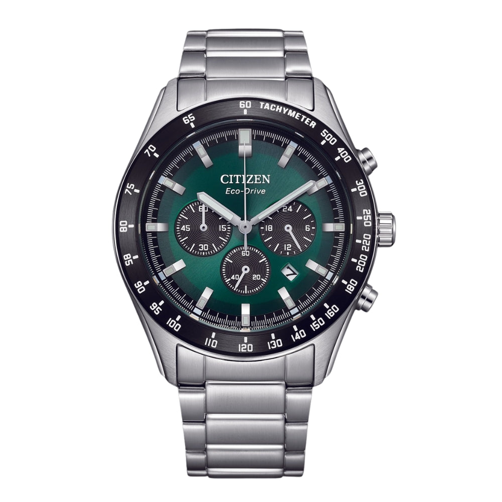 CITIZEN ECO-DRIVE CA4674-58 SERIES CHRONOGRAPH STEEL WATCH