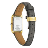 CITIZEN L EW5622-09P BIANCA GOLD TONED LEATHER STRAP WATCH