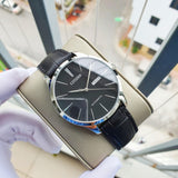 Citizen Mechanical Black Leather Strap Women Watch NH8350-08EB