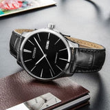 Citizen Mechanical Black Leather Strap Women Watch NH8350-08EB