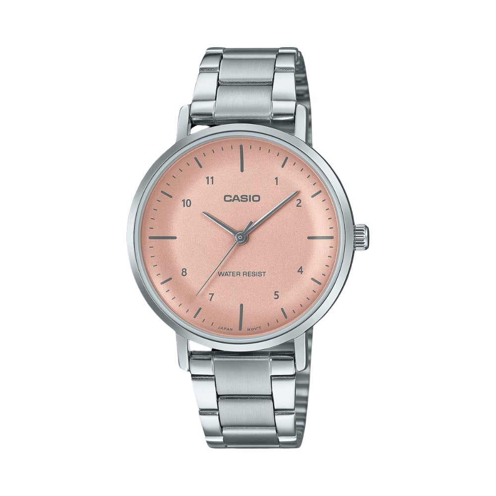 CASIO STANDARD LTP-VT03L-P SERIES ANALOG STEEL WATCH