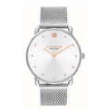 COACH ELLIOT SILVER STEEL MESH BRACELET WATCH 14504207