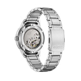 CITIZEN MECHANICAL GREEN DIAL STAINLESS STEEL WATCH NY4058-79X