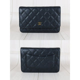 Chanel S25090405 Full Set Matrasse Chain Caviar Skin WOC19 Shoulder Bag Black Made In 2019～2020 (Very Good Condition)