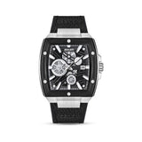 Ducati Men's 40 MM Black Analog Leather Strap Watch DTWGB0000701