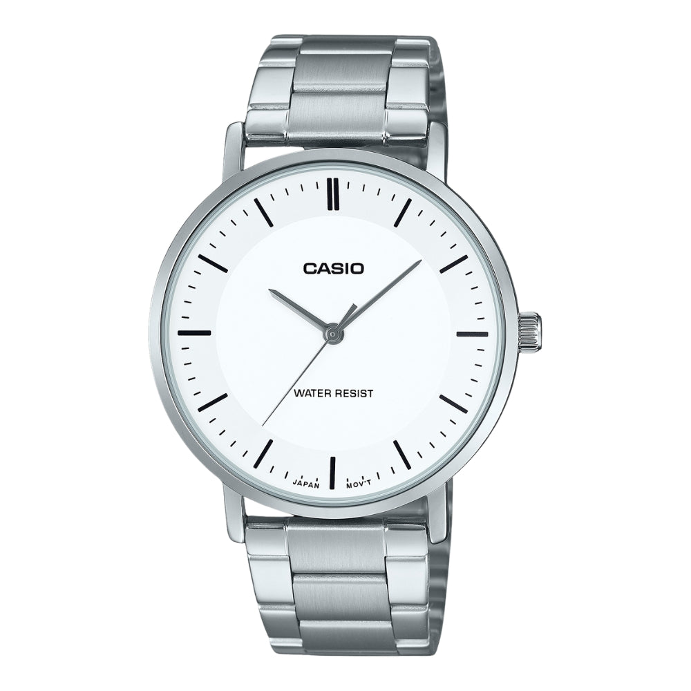 CASIO STANDARD MTP-VT04D-P SERIES ANALOG STEEL WATCH
