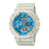 CASIO G-SHOCK GA-110AS SERIES BLUE GREEN DIAL RESIN STRAP WATCH