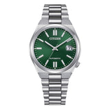 CITIZEN TSUYOSA AUTOMATIC GREEN DIAL STAINLESS STEEL WATCH NJ0200-50X
