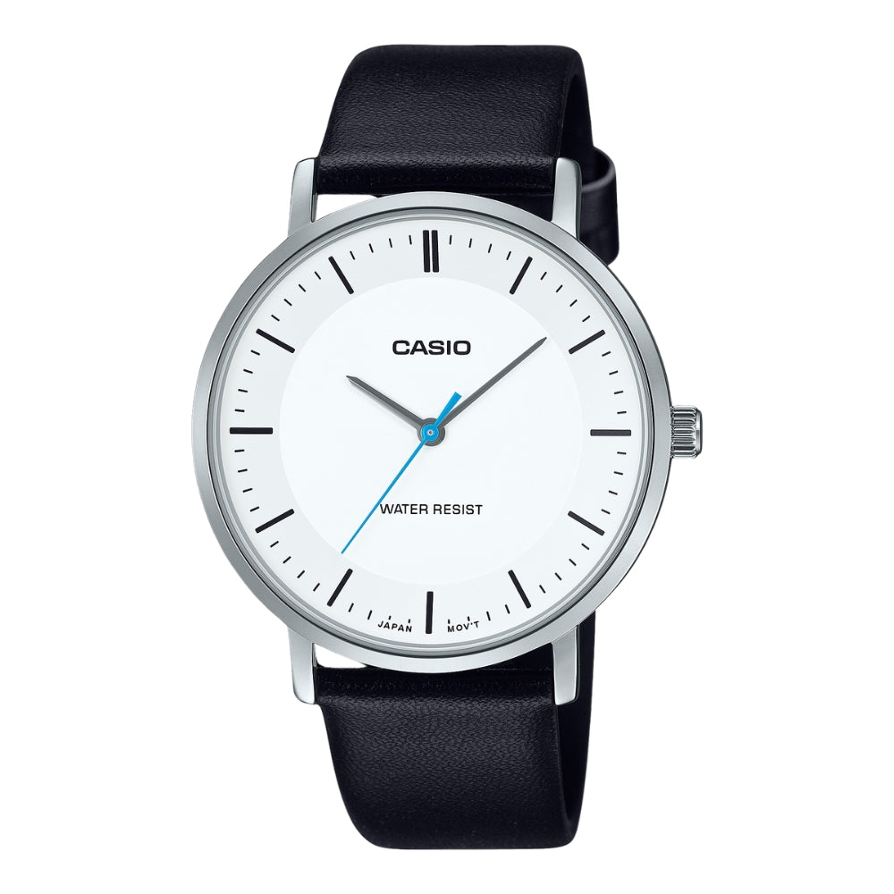 CASIO STANDARD MTP-VT04L-P SERIES ANALOG LEATHER WATCH