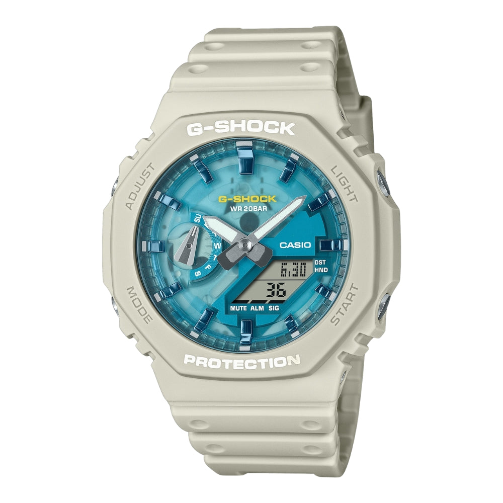 CASIO G-SHOCK ANALOG-DIGITAL RESIN STRAP UNISEX WATCH GA-2100AS SERIES