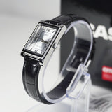 Casio General Analog Black Leather Strap Women's Watch LTP-1234LL-7ADF-P