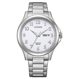 CITIZEN BF2021-82A SILVER QUARTZ STAINLESS STEEL ANALOG WATCH