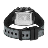 Ducati Chronograph Black with Green Leather Strap with Silicone Base Watch DTWGO0001502