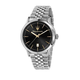 Maserati Epoca Stainless Steel Black Dial Quartz Watch R8853118523