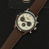 Casio Edifice Brown Leather Strap Men Watch EFR-575L-7ADF-P