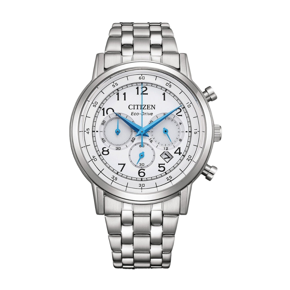 CITIZEN ECO-DRIVE CHRONOGRAPH CA4630-53 SERIES STEEL WATCH