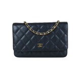Chanel S25090405 Full Set Matrasse Chain Caviar Skin WOC19 Shoulder Bag Black Made In 2019～2020 (Very Good Condition)