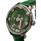 Mandetbrote Mechanical Exception Leather Strap Men's Watch - Orbital | Green